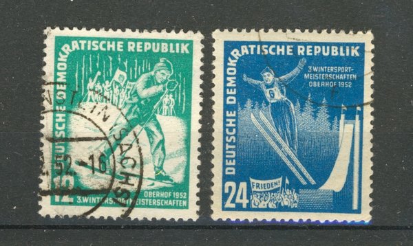 Briefmarke DDR 298/99 gestempelt
