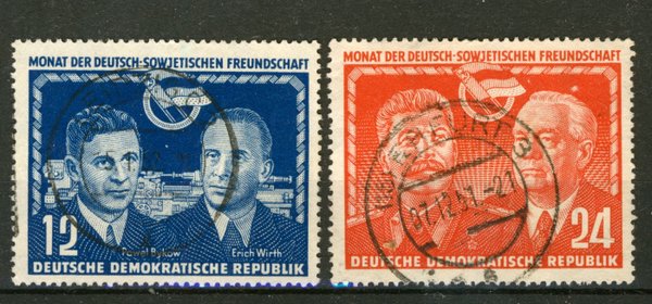 Briefmarke DDR 296/97 gestempelt