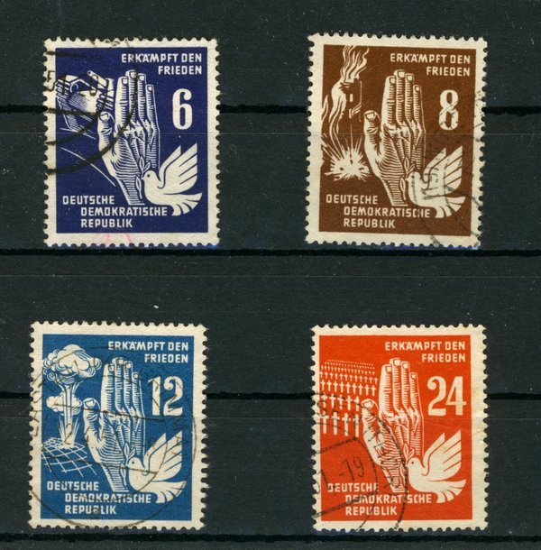 Briefmarke DDR 276/79 gestempelt