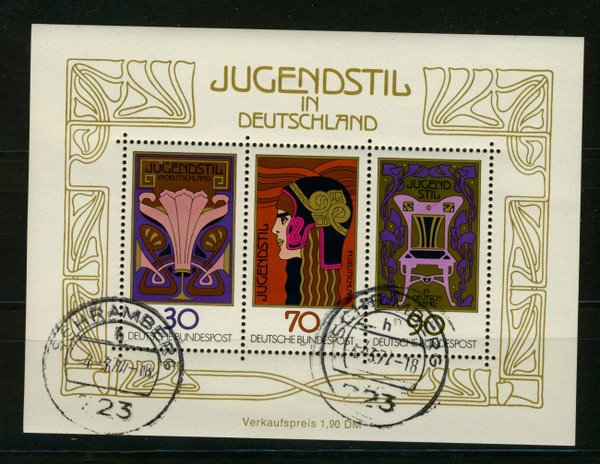 Briefmarke BRD Block 14 gestempelt  mit 923/925
