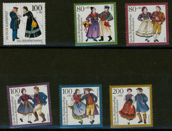 Briefmarke BRD 1692 ** und 1696/00 **
