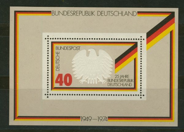 Briefmarke BRD Block 10 ** mit 807