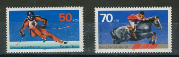 Briefmarke BRD 958 ** und 968 **