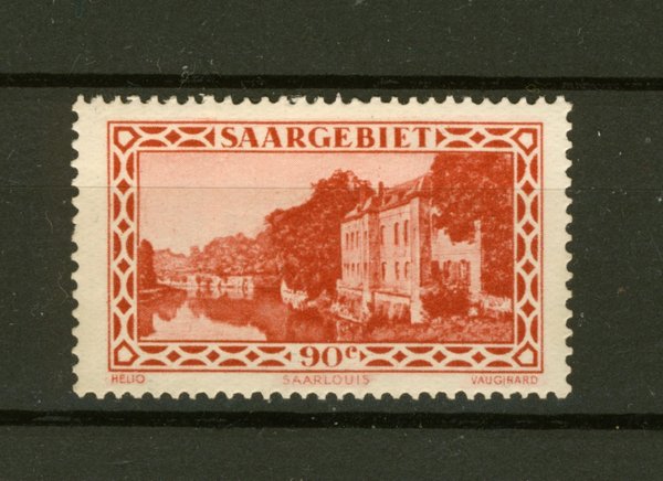 Briefmarke Saargebiet 160 *