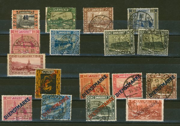 Briefmarke Saargebiet Lot