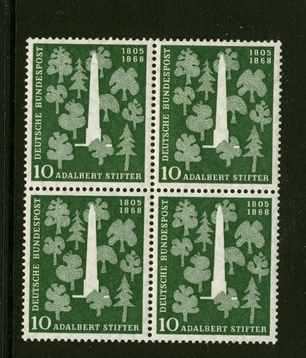 Briefmarke BRD 220 ** Viererblock