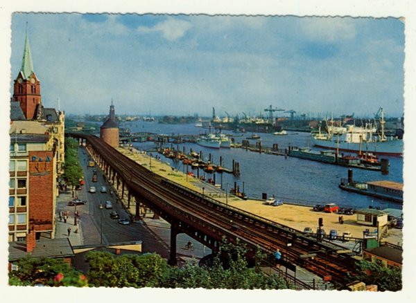 Ansichtskarte Hamburg / Brief 315 Einzelfrankatur