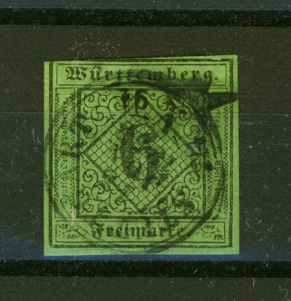 Briefmarke Württemberg 3 gestempelt