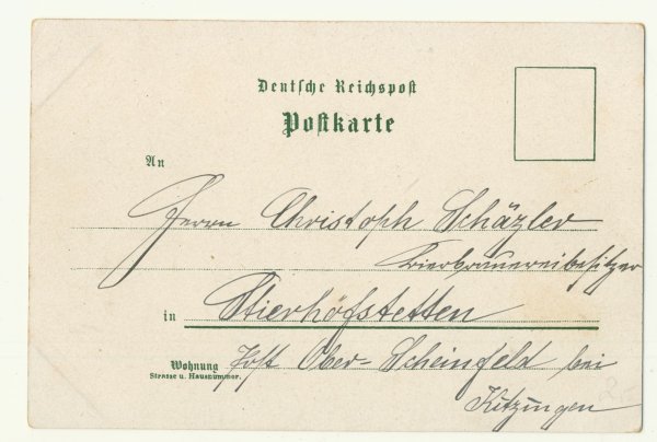 Ansichtskarte Deutsches Reich Frankfurt am Main um 1900 Litho