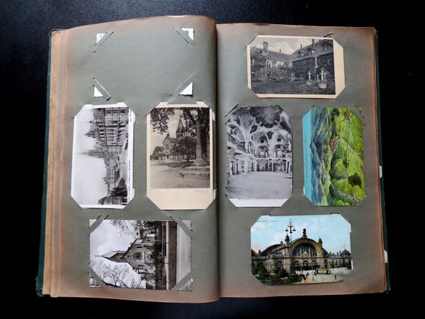 Ansichtskarte - Altes Ansichtskartenalbum mit meist alten Ansichtskarten aus der Zeit vor 1945