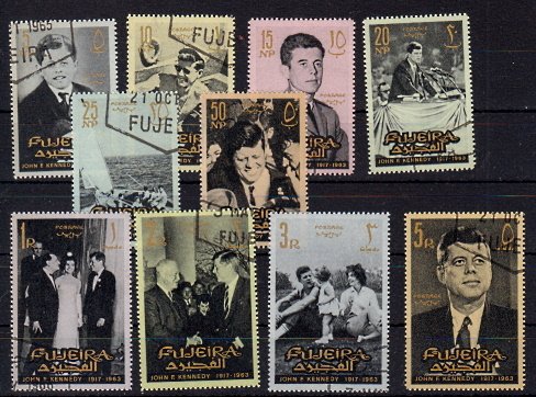 Briefmarken Fujeira 28-37 o