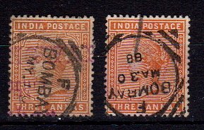 Briefmarken Indien 36 a+b o o