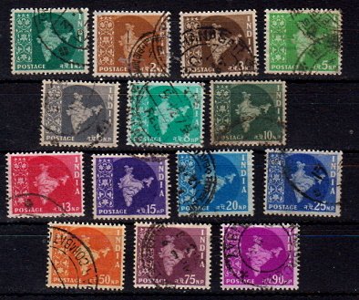 Briefmarken Indien 259-72 o