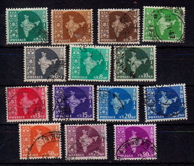 Briefmarken Indien 286-99 o