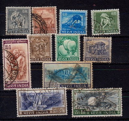 Briefmarken Indien 390-400 o