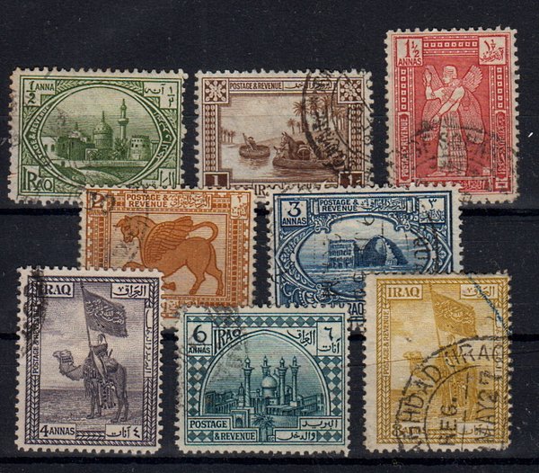 Briefmarken Irak 19-26 o