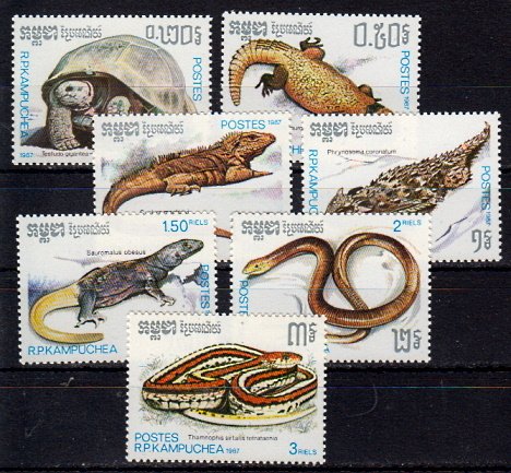 Briefmarken Kambodscha 883-89 **