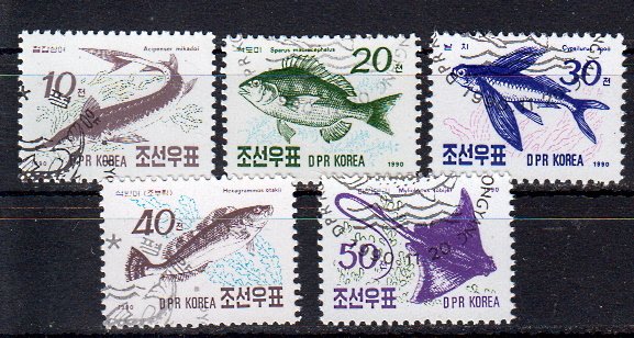 Briefmarken Korea-Nord 3154-58 o