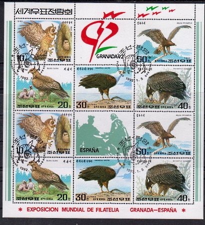 Briefmarken Korea-Nord 3259-63 o KLB