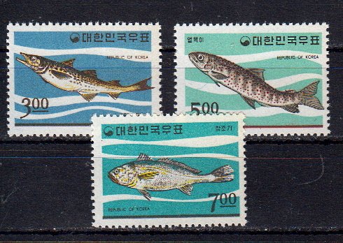 Briefmarken Korea-Süd 534-36 **