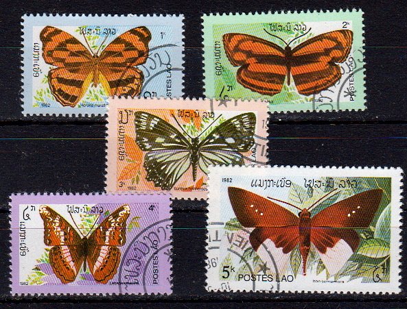 Briefmarken Laos 554-58 o