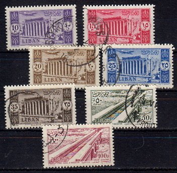Briefmarken Libanon 511-16 + 18 o