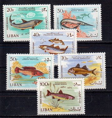 Briefmarken Libanon 1027-32 (*)