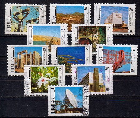 Briefmarken Libanon 1114-23 + 25 o