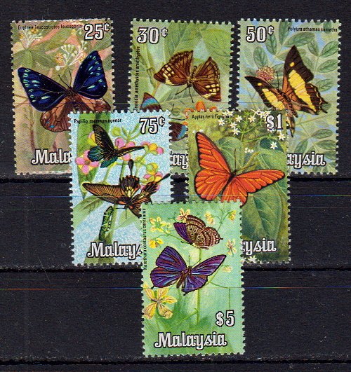 Briefmarken Malaysia 63-67 + 69 **