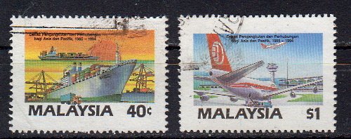 Briefmarken Malaysia 367-68 o