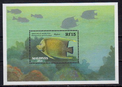 Briefmarken Malediven Block 154 **