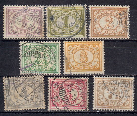 Briefmarken Niederl. Indien 107-14 o