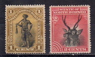 Briefmarken Nord-Borneo 49-50 *