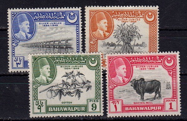 Briefmarken Pakistan  Bahawalpur 22-25 **