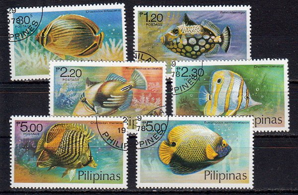 Briefmarken Philippinen 1256-61 o