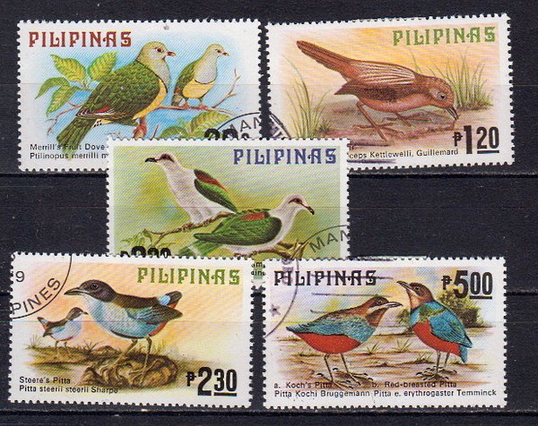 Briefmarken Philippinen 1270-74 o