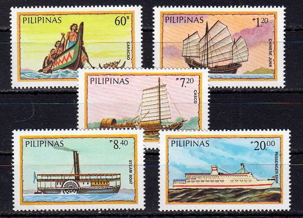 Briefmarken Philippinen 1629-30 + 32-34 **
