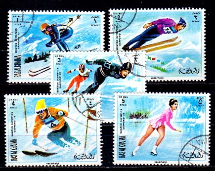 Briefmarken Ras al Khaima 377-81 o