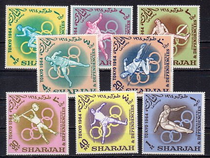 Briefmarken Sharjah 61-68 **