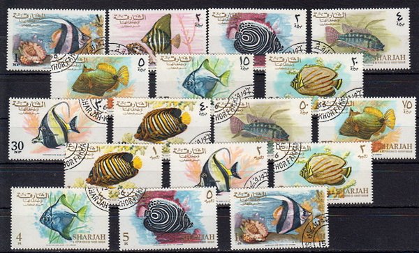Briefmarken Sharjah 229-45 o