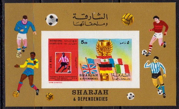 Briefmarken Sharjah Block A 65 B **