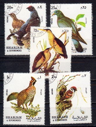 Briefmarken Sharjah 1036-40 o