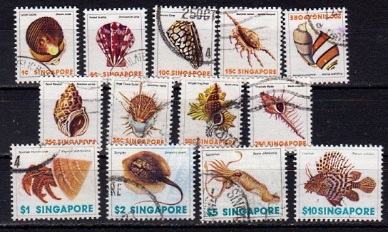 Briefmarken Singapur 266-78 o