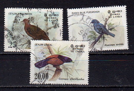 Briefmarken Sri Lanka 640 + 42-43 o
