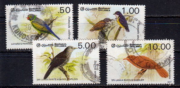 Briefmarken Sri Lanka 788-91 I o