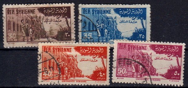 Briefmarken Syrien 645-48 o