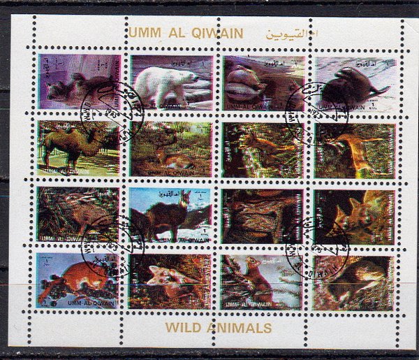 Briefmarken Umm al Kaiwain 1130-45 o