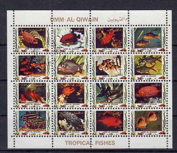 Briefmarken Umm al Kaiwain 1322-37 o