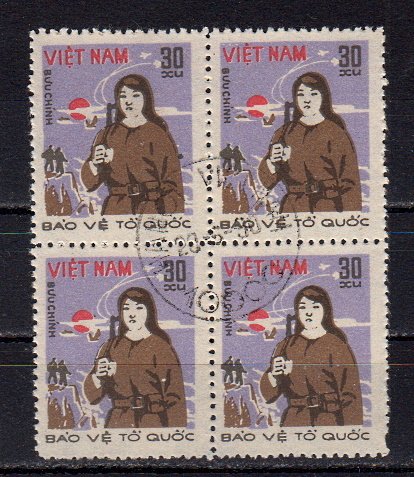 Briefmarken Vietnam 1222 A o 4er Block