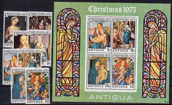 Briefmarken Antigua und Barbuda 388-95 ** + Block 23 **